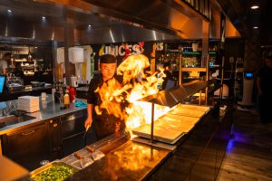 wokken bij restaurant pan