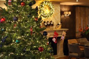 Kerst bij restaurant pan